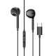 Дротові навушники HOCO M101 Crystal grace wire-controlled with mic Type-C Black