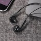 Дротові навушники HOCO M101 Crystal joy wire-controlled earphones mic 3.5mm Black