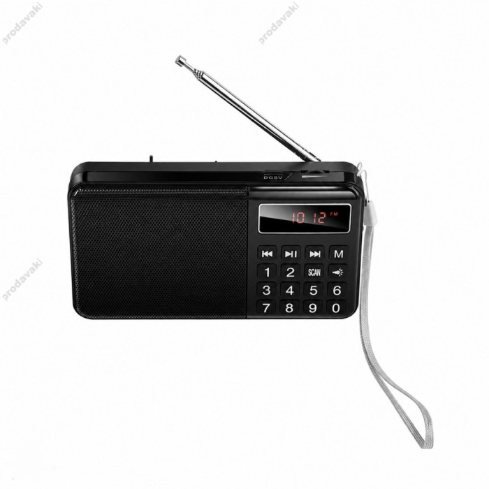 Портативний радіоприймач Veron PR30 Portable radio AM/FM USB/TF/BT5.3 5W Black