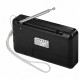 Портативний радіоприймач Veron PR30 Portable radio AM/FM USB/TF/BT5.3 5W Black