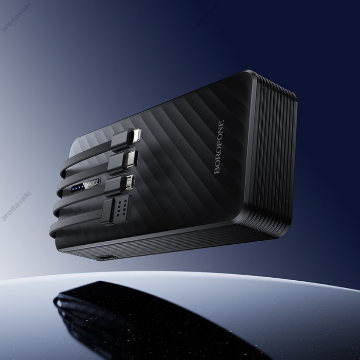 Повербанк портативний акумулятор Power bank BOROFONE BJ84A Freeway 20000 mAh Black