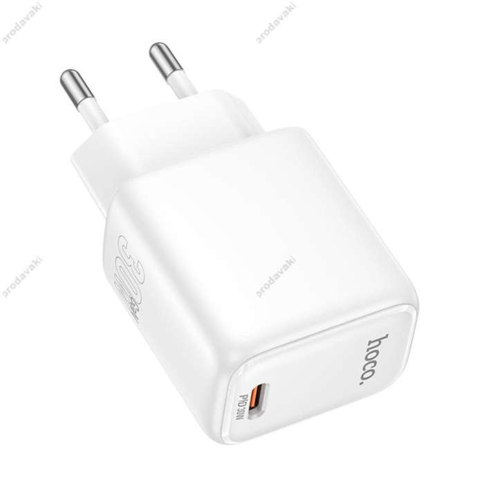 Мережевий зарядний пристрій HOCO N87 Seguro single port 30W White