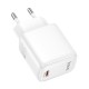 Мережевий зарядний пристрій HOCO N87 Seguro single port 30W White