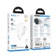 Мережевий зарядний пристрій HOCO N86 Seguro single port Type-C cable 20W White
