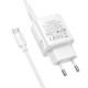 Мережевий зарядний пристрій HOCO N86 Seguro single port Type-C cable 20W White