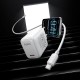 Мережевий зарядний пристрій HOCO N86 Seguro single port Type-C cable 20W White