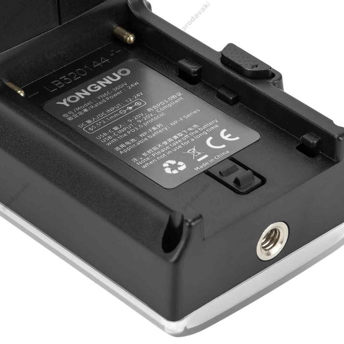 Лампа відеосвітло Yongnuo YN6C-360IV RGB 24W color 2700-6500K Black