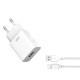 Мережевий зарядний пристрій XO L99 Home charger Micro cable 12W White