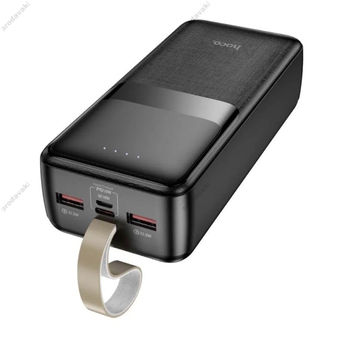 Повербанк портативний акумулятор Power bank Hoco DB107 Mercurius fully compatible 22.5W 30000 mAh Black
