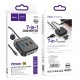 USB-Хаб HOCO HB38 Easy link Multiport Adapter 7в1 Type-C to HDMI+USB 3.0+2xUSB 2.0+SD+TF+PD Black