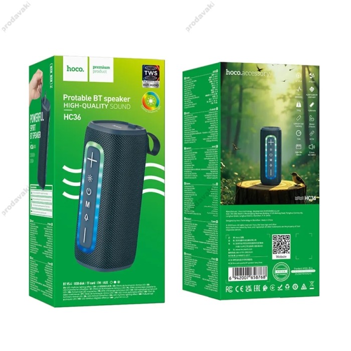 Портативна колонка Bluetooth Hoco HC36 Brocade sports 10W Navy blue