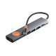 USB-Хаб WiWU Wi-HB007 Traveling Hub 7в1 Type-C to HDMI+2xUSB 3.0+SD+TF+USB-C+PD Grey
