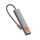 USB-Хаб WiWU Wi-HB007 Traveling Hub 7в1 Type-C to HDMI+2xUSB 3.0+SD+TF+USB-C+PD Grey