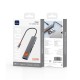 USB-Хаб WiWU Wi-HB007 Traveling Hub 7в1 Type-C to HDMI+2xUSB 3.0+SD+TF+USB-C+PD Grey