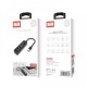 USB-Хаб Earldom ET-HUB08 Multifunction Adapter 4в1 Type-C to USB3.0+3xUSB 2.0 Black