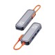 USB-Хаб Rock TR15 Multifunction Adapter 5в1 Type-C to 4xUSB 3.0+Micro usb Grey