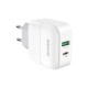 Мережевий зарядний пристрій Borofone BA46A Premium charger 20W White