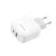 Мережевий зарядний пристрій Borofone BA46A Premium charger 20W White