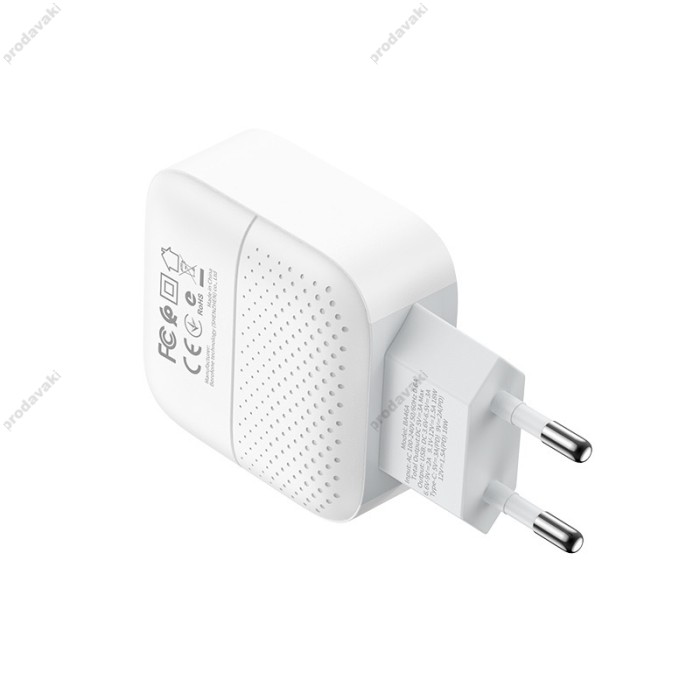 Мережевий зарядний пристрій Borofone BA46A Premium charger 20W White