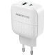 Мережевий зарядний пристрій Borofone BA46A Premium charger 20W White