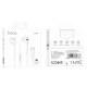 Дротові навушники HOCO M101 Crystal grace wire-controlled with mic Type-C White