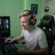Бездротові Bluetooth навушники HOCO W116 Shadow 4-mode gaming headphones BT 6.0/2.4G/Type-C Black