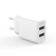 Мережевий зарядний пристрій XO L109 Dual Charger 12W White