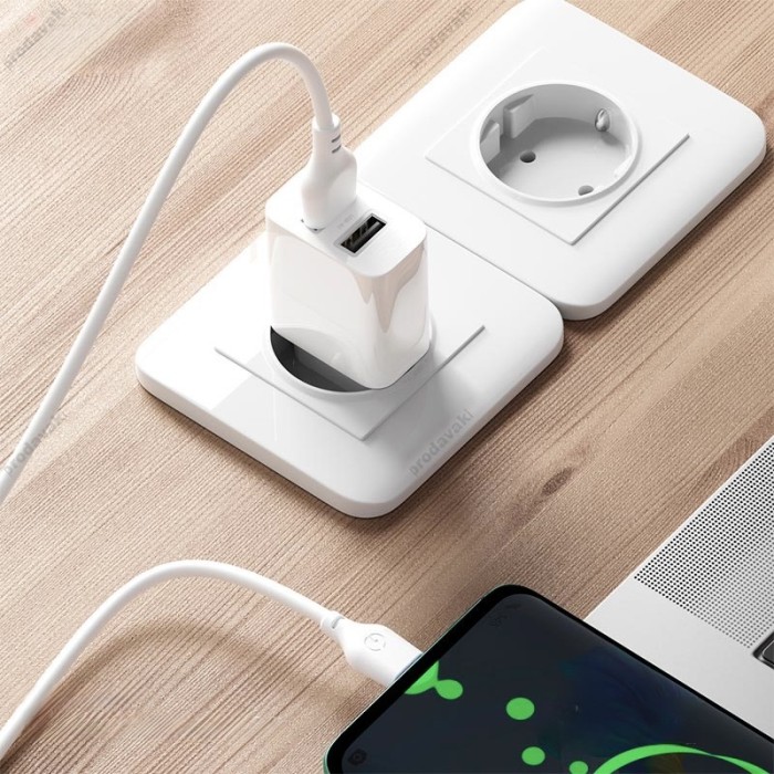 Мережевий зарядний пристрій XO L109 Dual Charger 12W White
