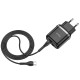 Мережевий зарядний пристрій HOCO N4 Aspiring dual port charger Type-C cable 12W Black