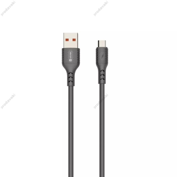 Мережевий зарядний пристрій Veron VR-C15Q Fast Charger Micro cable 18W Black