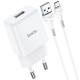 Мережевий зарядний пристрій Hoco N9 Especial single port charger Micro cable 10.5W White