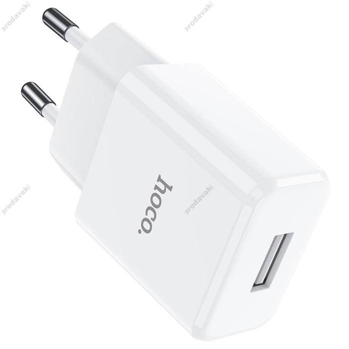 Мережевий зарядний пристрій Hoco N9 Especial single port charger Micro cable 10.5W White