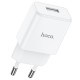 Мережевий зарядний пристрій Hoco N9 Especial single port charger Micro cable 10.5W White