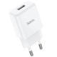 Мережевий зарядний пристрій Hoco N9 Especial single port charger Micro cable 10.5W White