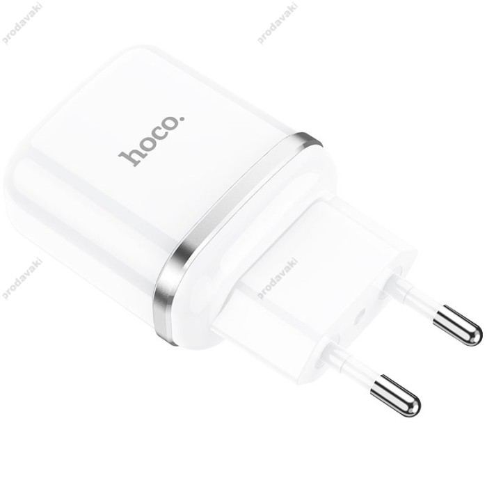 Мережевий зарядний пристрій HOCO N3 Special Micro Cable 18W White