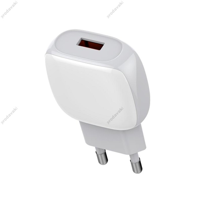 Мережевий зарядний пристрій LDNIO A1306Q Type-C cable 18W White