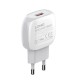 Мережевий зарядний пристрій LDNIO A1306Q Type-C cable 18W White