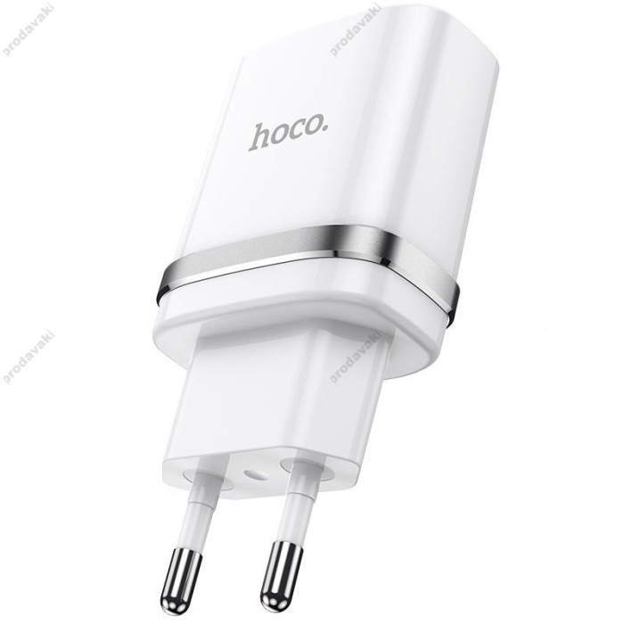 Мережевий зарядний пристрій HOCO N1 Ardent single port charger Micro USB cable 12W White