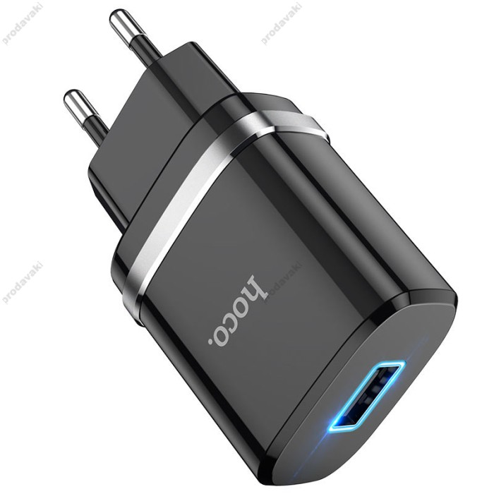 Мережевий зарядний пристрій HOCO N1 Ardent single port charger 12W Black