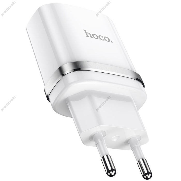 Мережевий зарядний пристрій HOCO N1 Ardent single port charger Micro USB cable 12W White