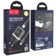 Мережевий зарядний пристрій HOCO N1 Ardent single port charger Lightning cable 12W Black