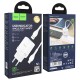 Мережевий зарядний пристрій HOCO N1 Ardent single port charger Type-C cable 12W White