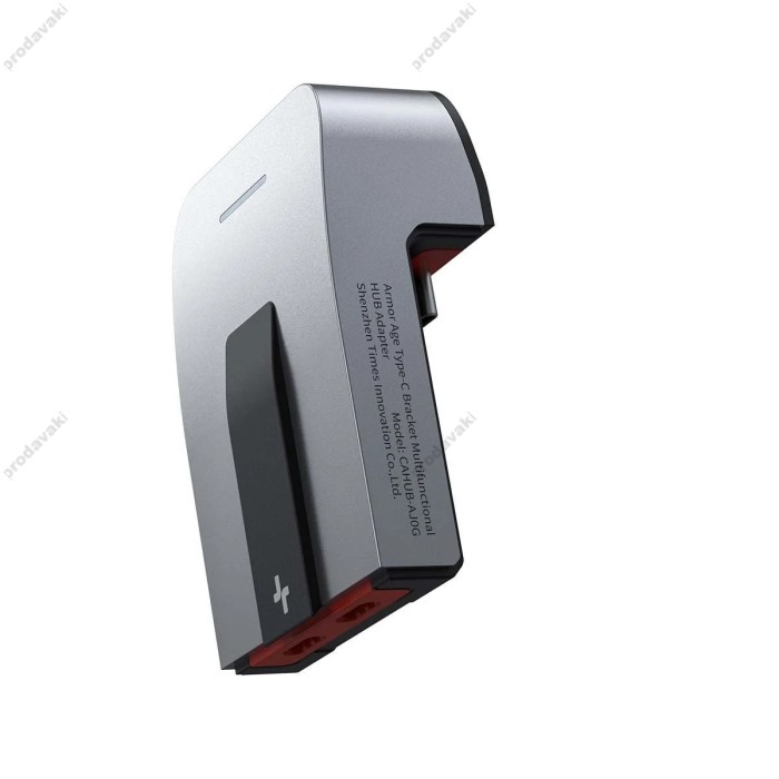 USB-Хаб Baseus Armor Age Bracket 9в1 Type-C to HDMI+3xUSB 3.0+3.5 mm Jack+RJ45+3xUSB-C Grey CAHUB-AJ0G