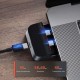USB-Хаб Baseus Armor Age Bracket 9в1 Type-C to HDMI+3xUSB 3.0+3.5 mm Jack+RJ45+3xUSB-C Grey CAHUB-AJ0G