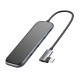 USB-Хаб Baseus Multi-functional 5в1 Type-C to 4xUSB3.0+PD Deep Grey CAHUB-EZ0G