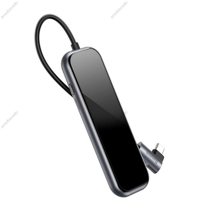 USB-Хаб Baseus Multi-functional 5в1 Type-C to 4xUSB3.0+PD Deep Grey CAHUB-EZ0G