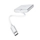USB-Хаб Hoco HB14 Easy Use adapter 3в1 Type-C to HDMI+USB 3.0+PD Silver