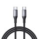 Кабель JoyRoom S-A28 Flash Fast Cable Type-C to Type-C 60W 3A 2m Black