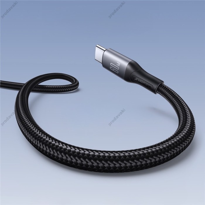 Кабель JoyRoom S-A28 Flash Fast Cable Type-C to Type-C 60W 3A 2m Black