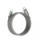Кабель Wiwu Wi-C084 Maglink Magnetic Series Cable Type-C to Type-C 100W 5A 1m Grey